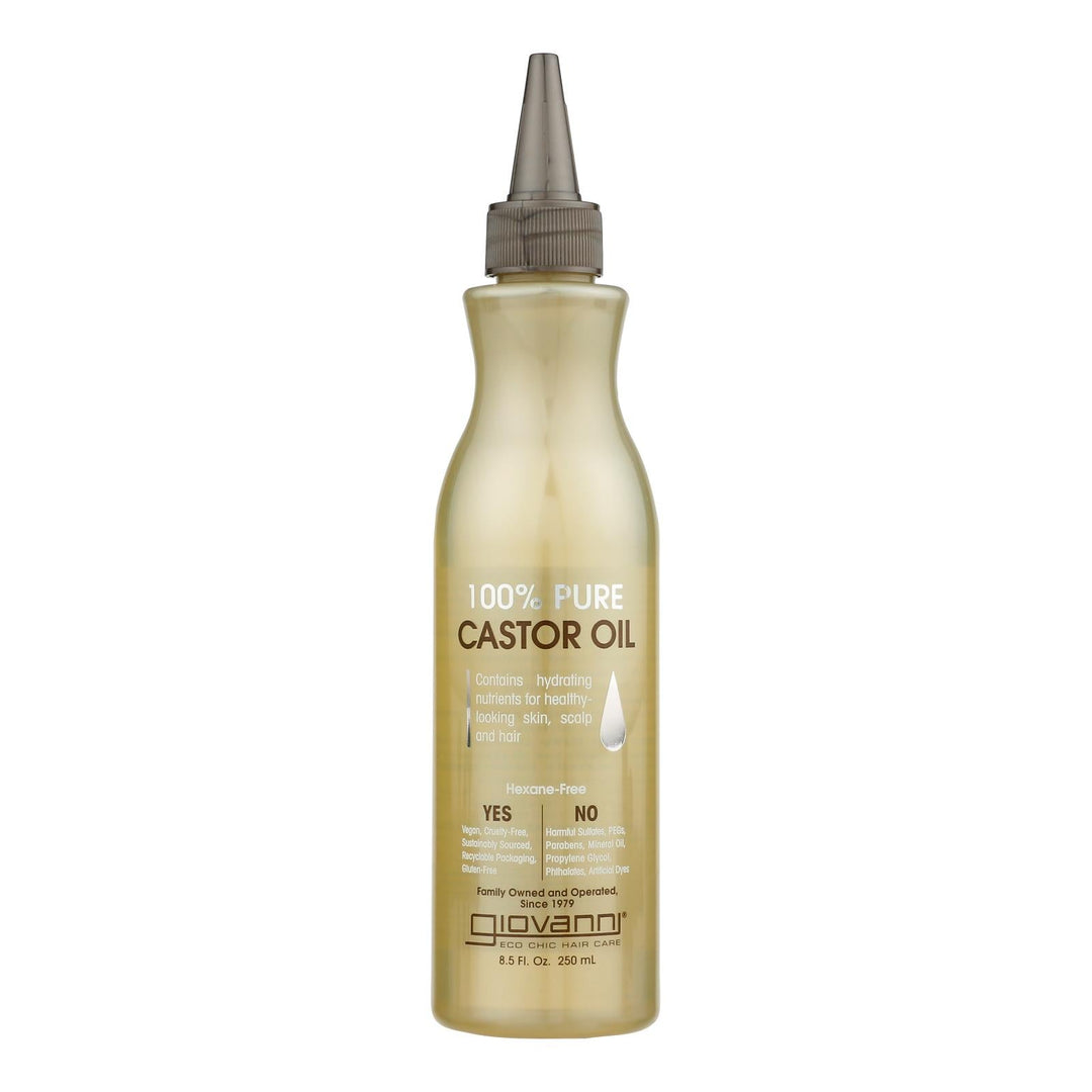 Giovanni Hair Care Products - Caster Oil 100% Pure - 1 Each - 8.5 Fz - Maras Green